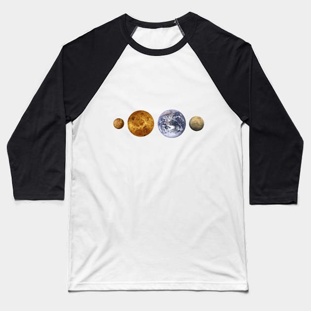 Planet Earth Baseball T-Shirt by MiljanaVuckovic